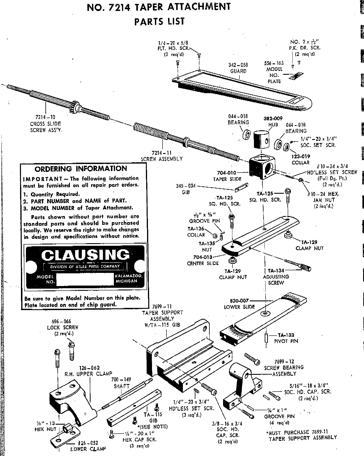 Page 4 of 4 - Clausing-7124-Taper-Attachment-For-6900-Series-Lathes