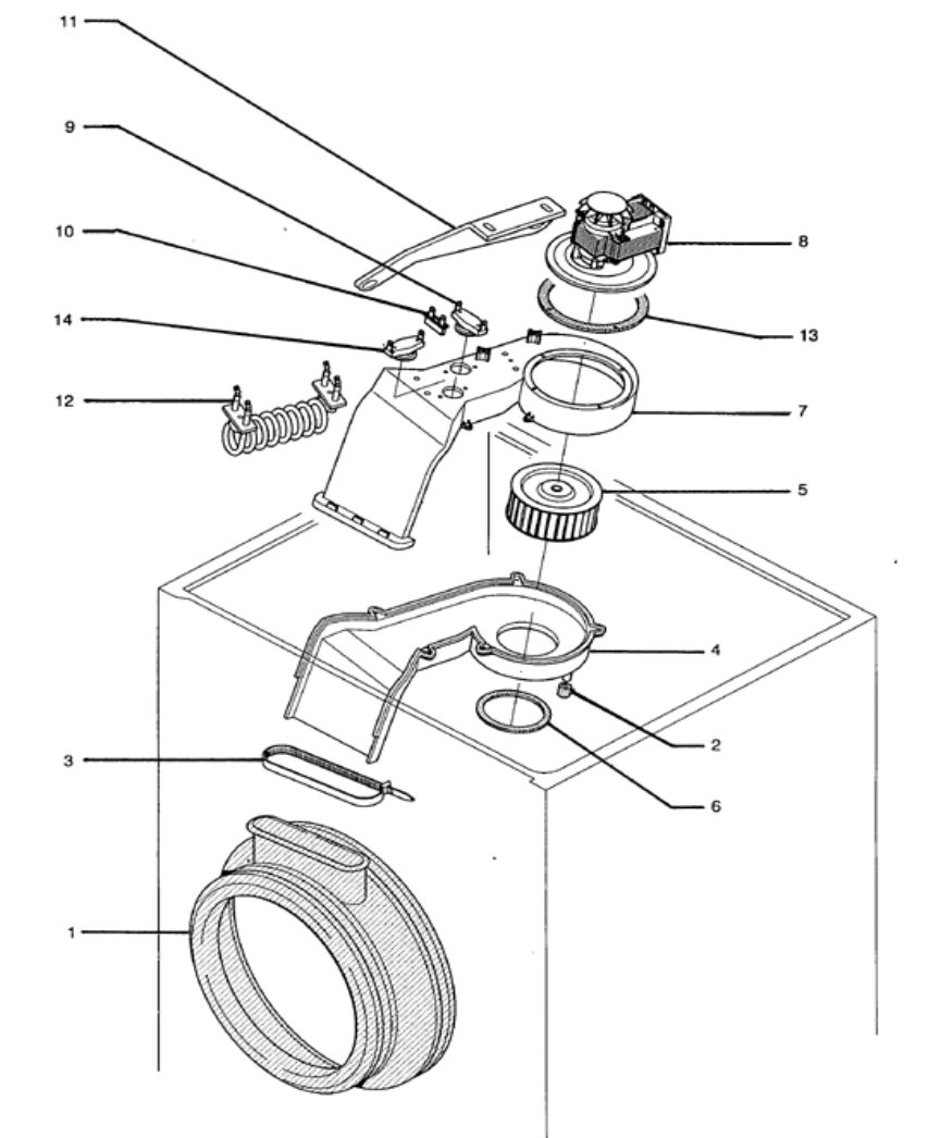 Splendide Washer/Dryer 210 XC Combo Parts Break Down