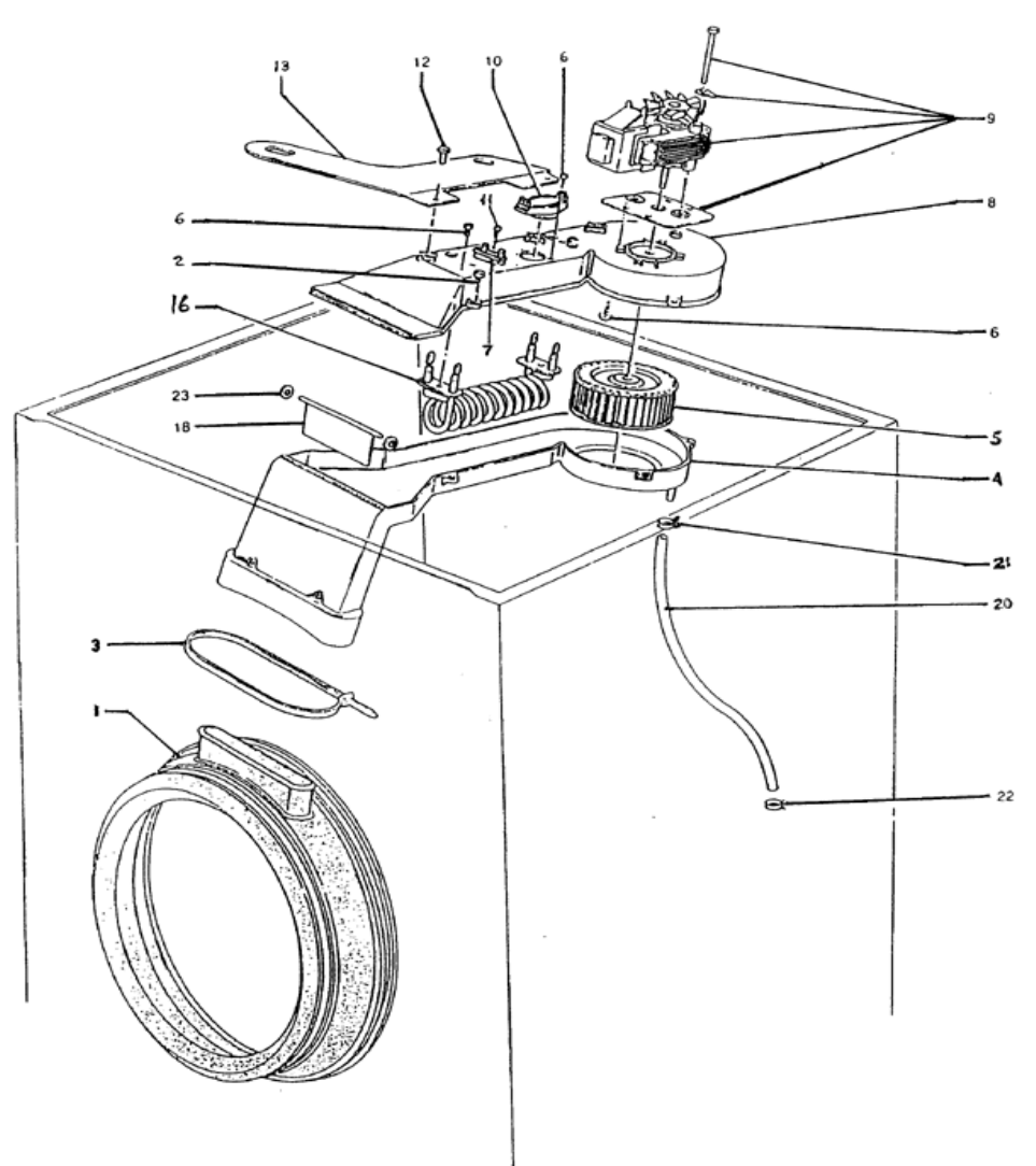 Splendide Washer/Dryer 210 XC Combo Parts Break Down