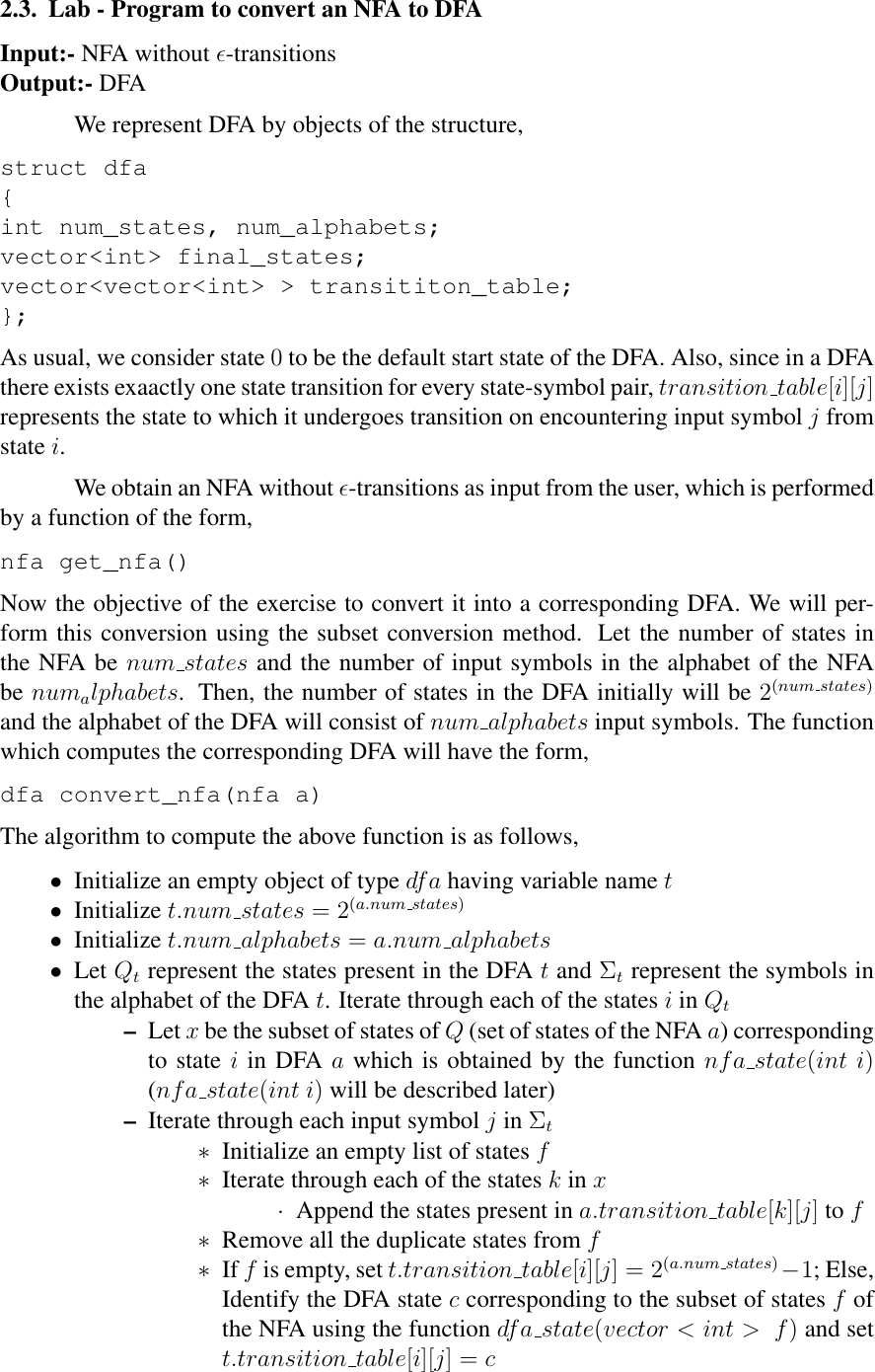 Page 7 of 9 - Compiler Design Lab Manual
