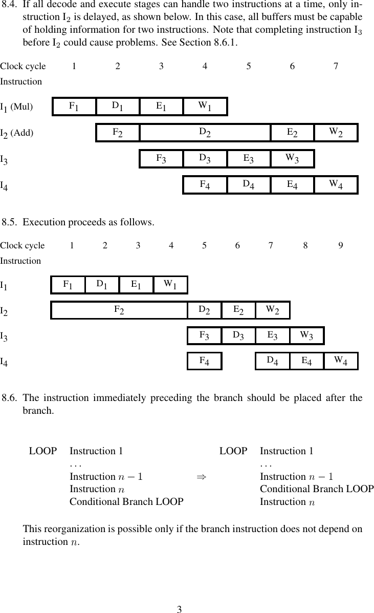 Page 3 of 8 - Computer Organization Hamacher Instructor Manual Solution - Chapter 8