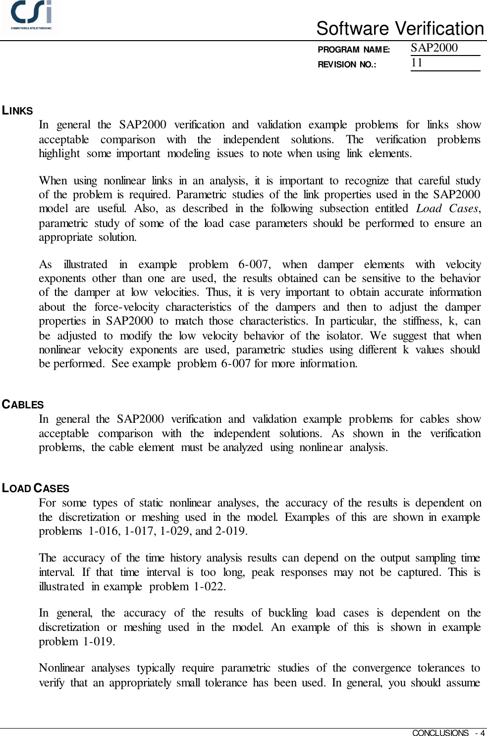Page 4 of 5 - Contents Conclusions