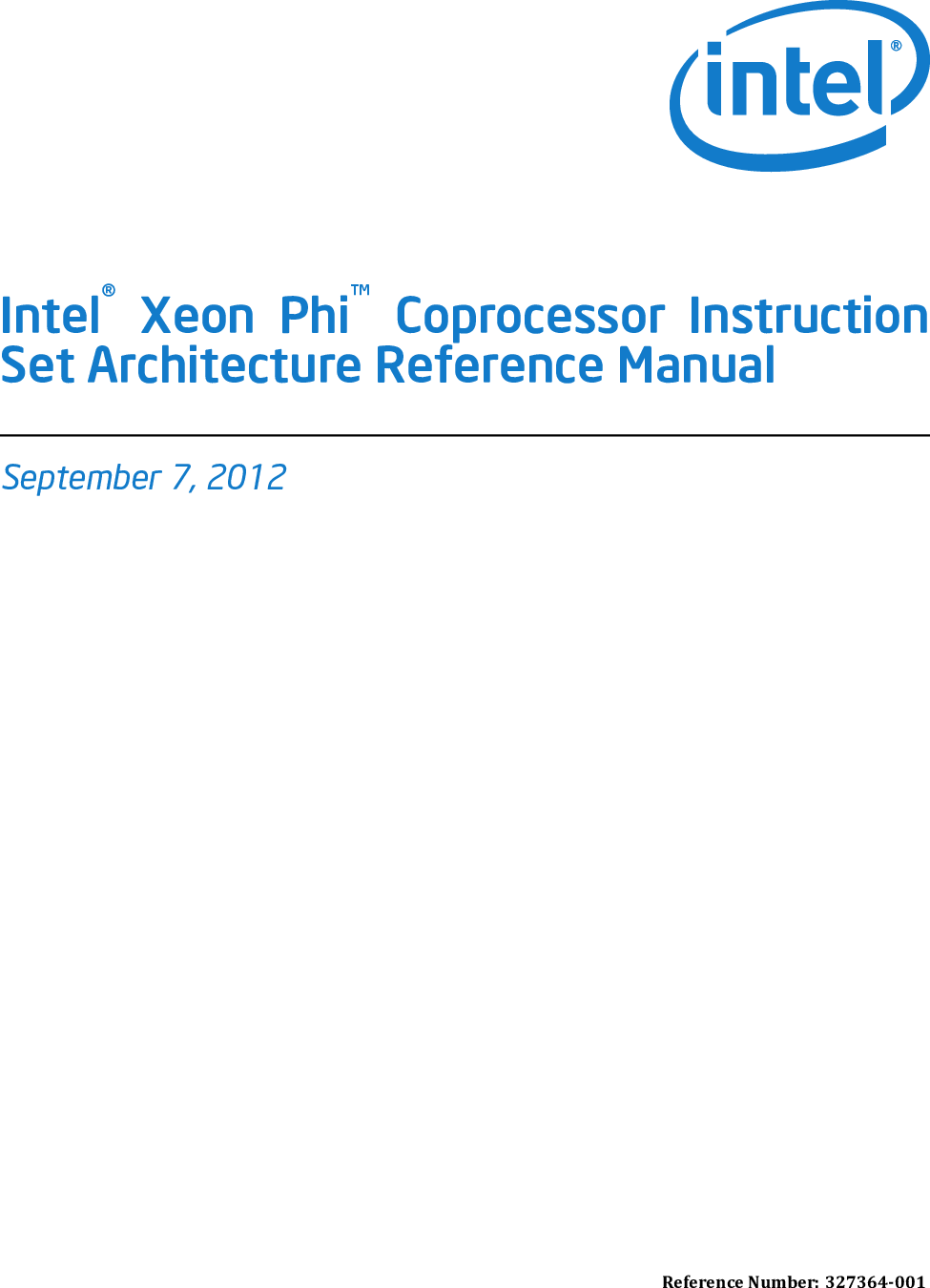 Coprocessor Instruction Set Architecture Reference Manual