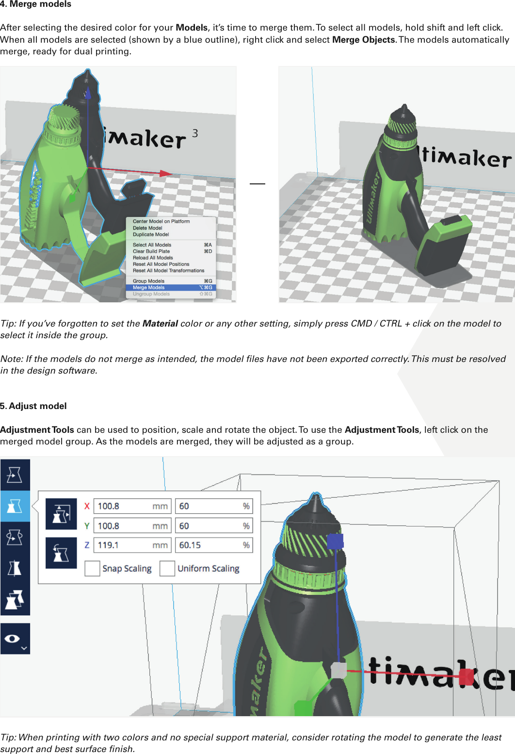 Page 3 of 4 - Cura Print Guide - Printing With Two Colors V1.4