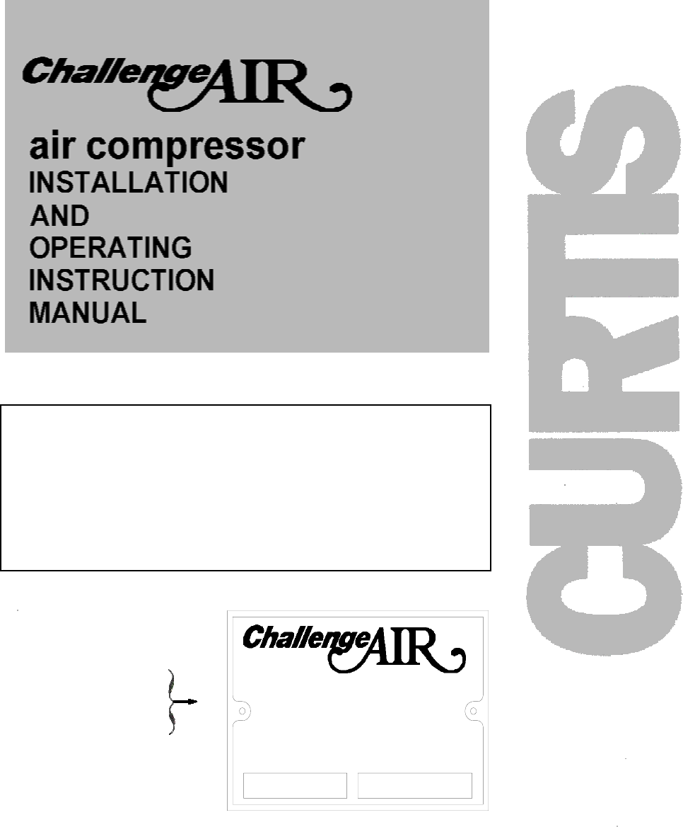 CURTIS CHALLENGE AIR E-57 GASKET SET 