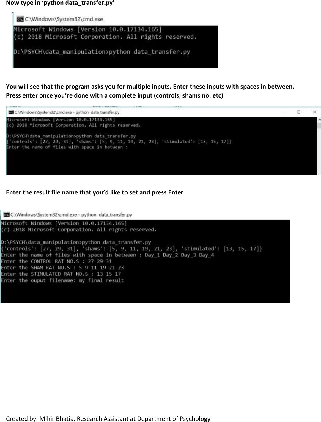 Page 2 of 3 - DATA TRANSFER INSTRUCTIONAL MANUAL