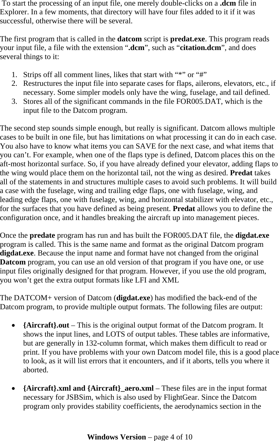 Page 4 of 10 - DATCOM+_Install_and_Users_Guide_Master DATCOM+ Install And Users Guide Windows