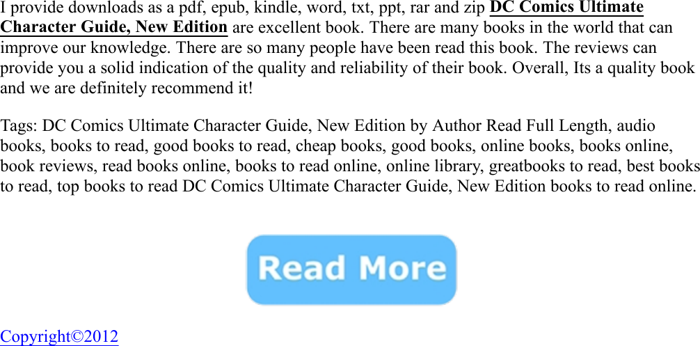 Page 2 of 2 - DC Comics Ultimate Character Guide, New Edition - Melanie Scott,DK Read Full Length Book  DC-Comics-Ultimate-Character-Guide-New-Edition