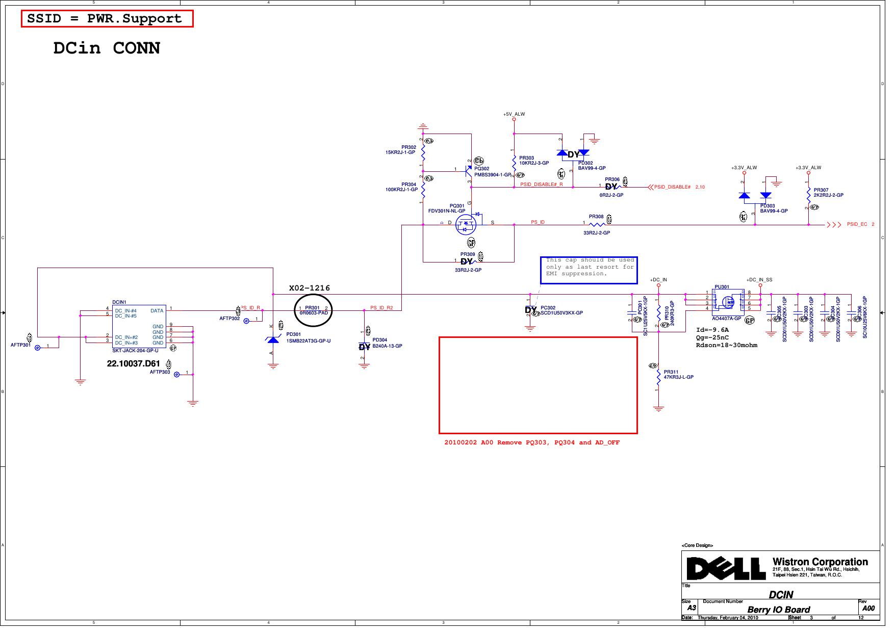 Page 3 of 12 - Berry_io_bd_a00_0204_3 DELL N5010 - WISTRON Berry INTEL IO Board REV A00