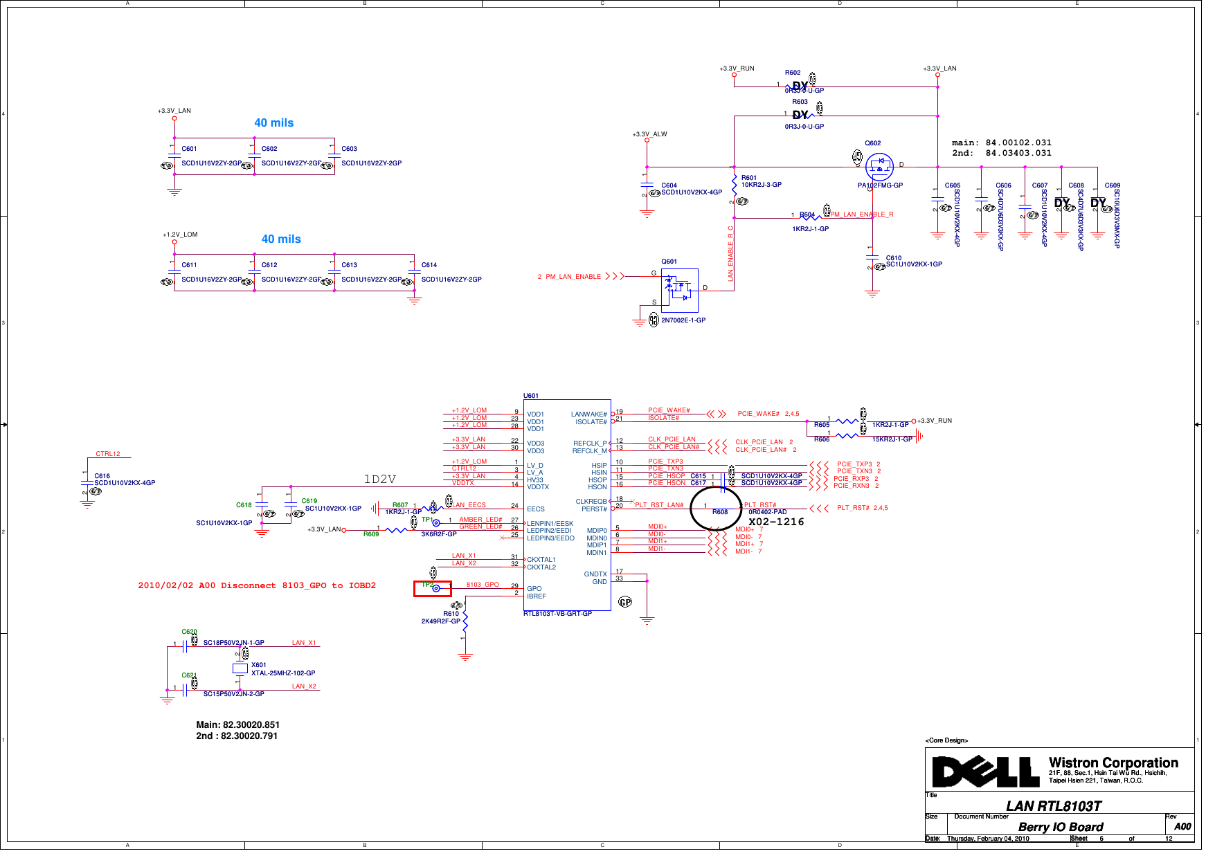 Page 6 of 12 - Berry_io_bd_a00_0204_3 DELL N5010 - WISTRON Berry INTEL IO Board REV A00