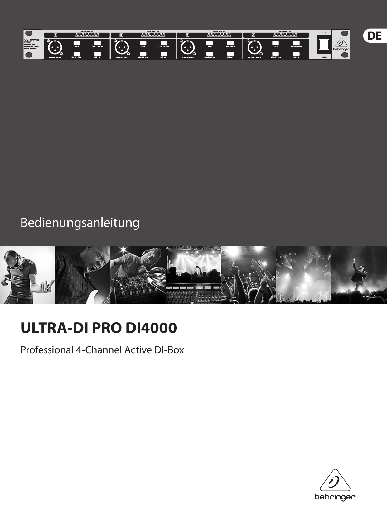 Page 1 of 9 - ULTRA-DI PRO DI4000 Behringer User Manual (German) M DE