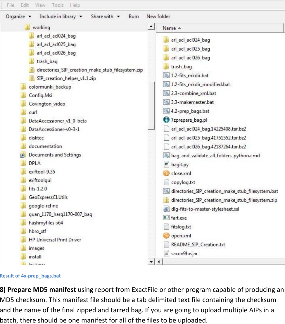 Page 6 of 6 - Working_BATCH_FILES__dlg_ARCHIVE_AIP_creation_workflowx DLG ARCHive AIP Creation Instructions