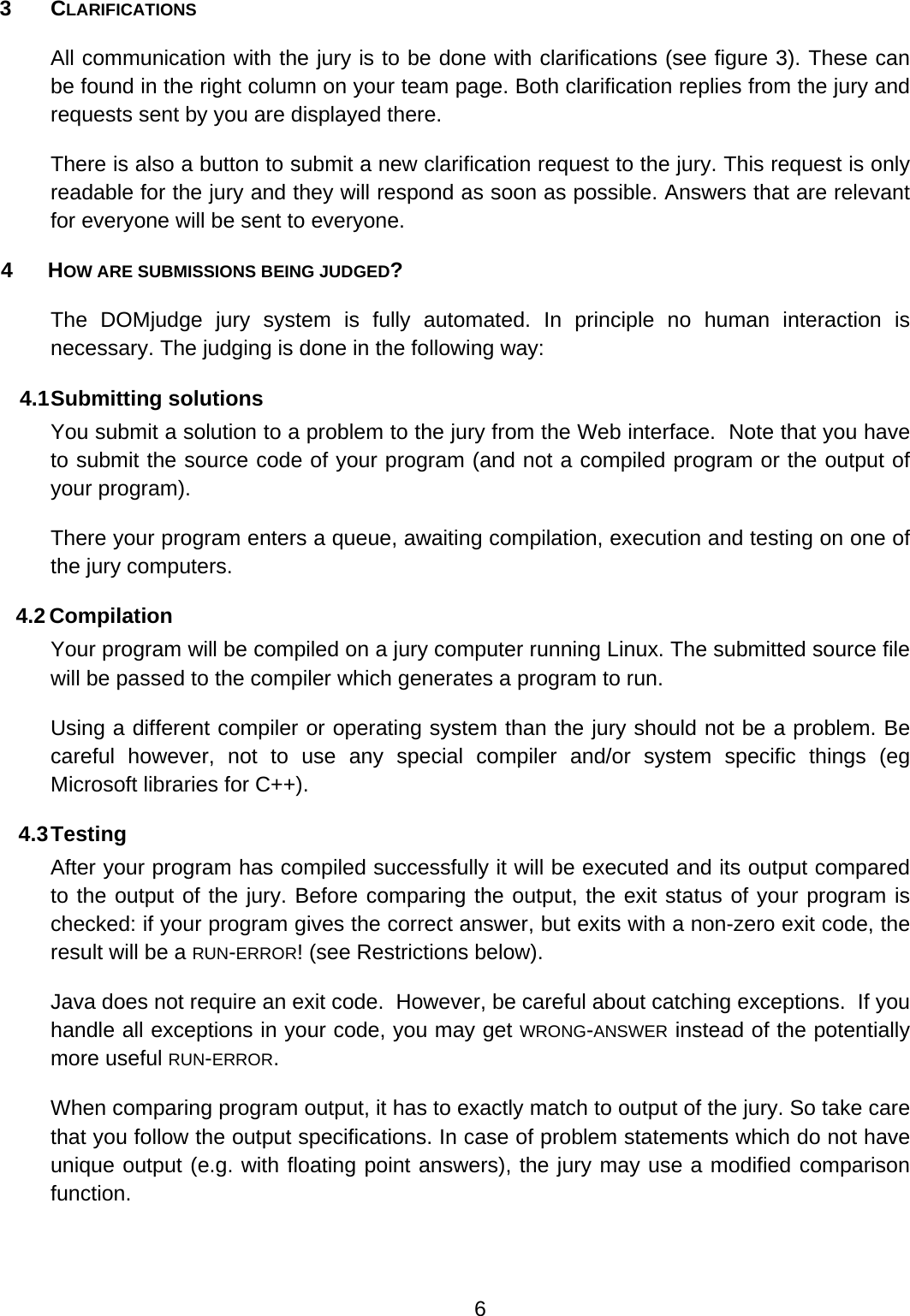 Page 6 of 10 - DOMjudge Manual