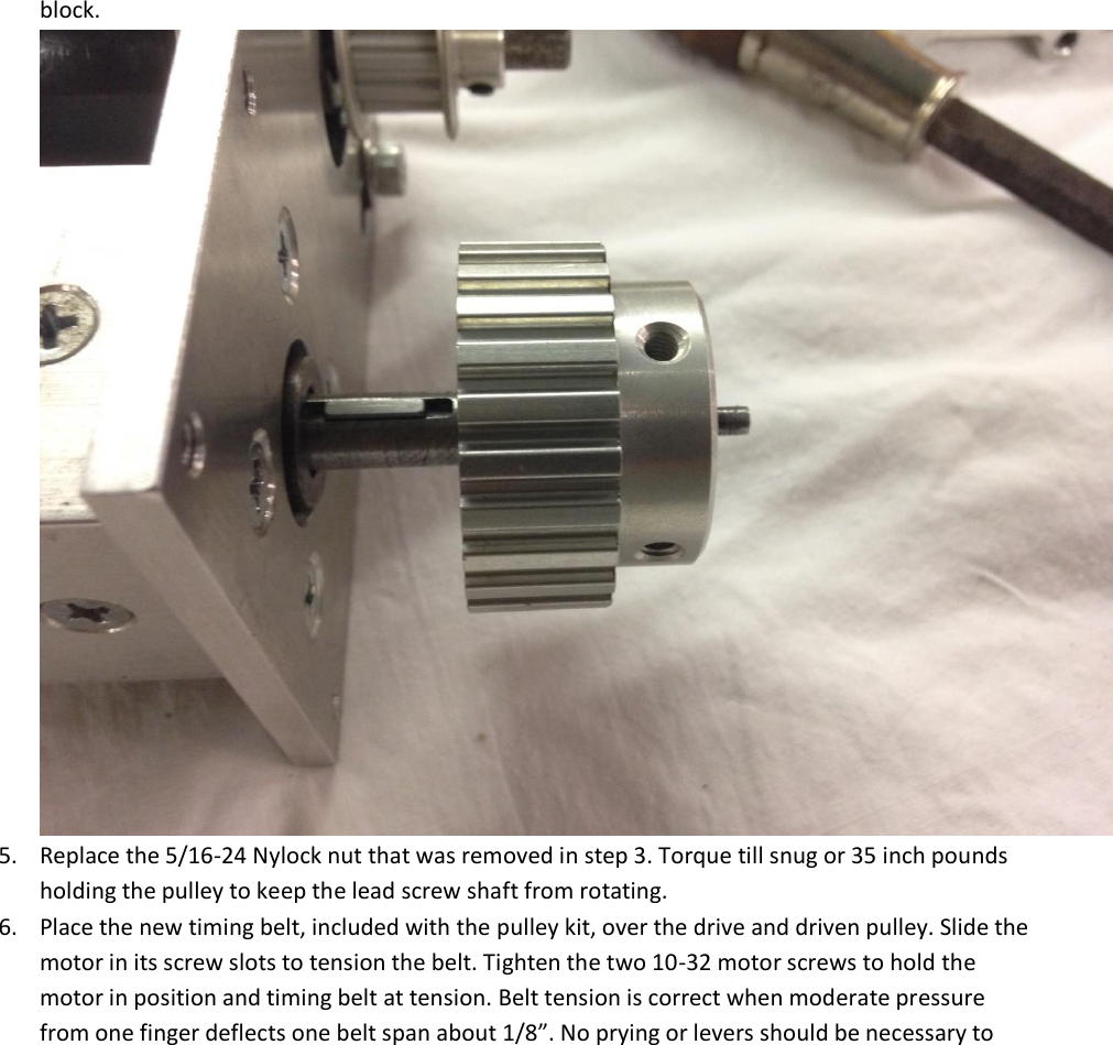 Page 5 of 6 - Dart+Linear+Actuator+pulley+swap+instructions