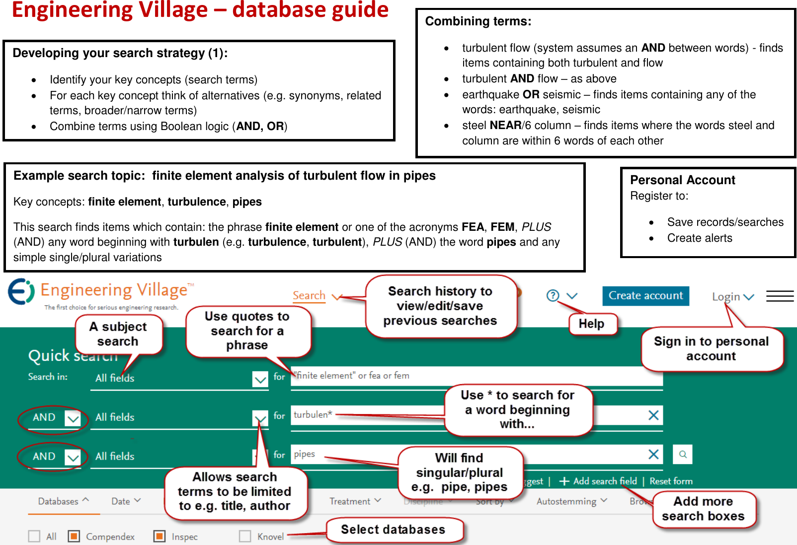 Page 1 of 2 - Database Guide - Engineering Village