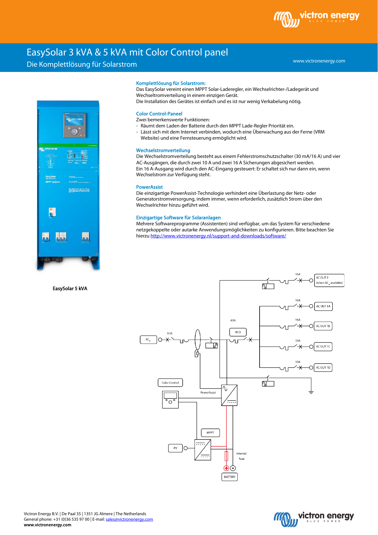 Page 1 of 2 - Datasheet-Easy Solar-with-Color-Control-DE