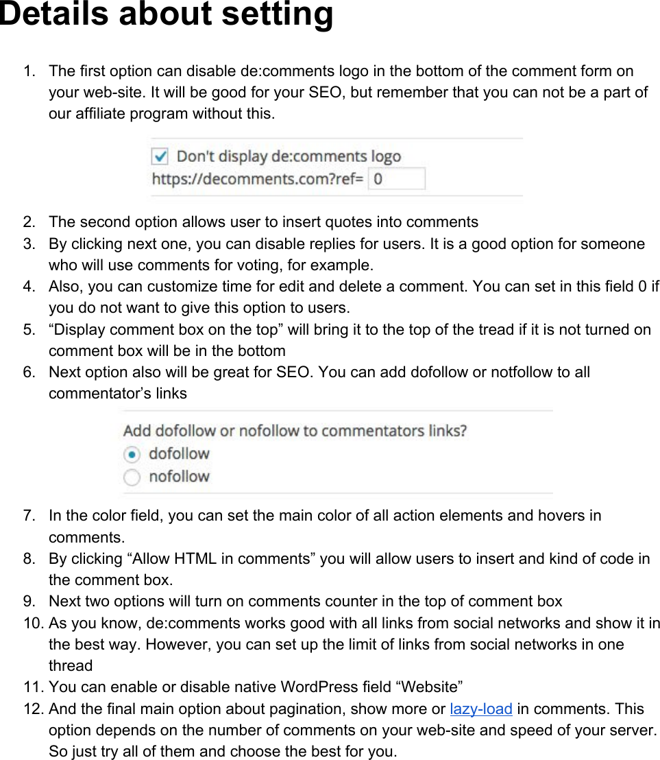 Page 2 of 3 - Decomments User Manual