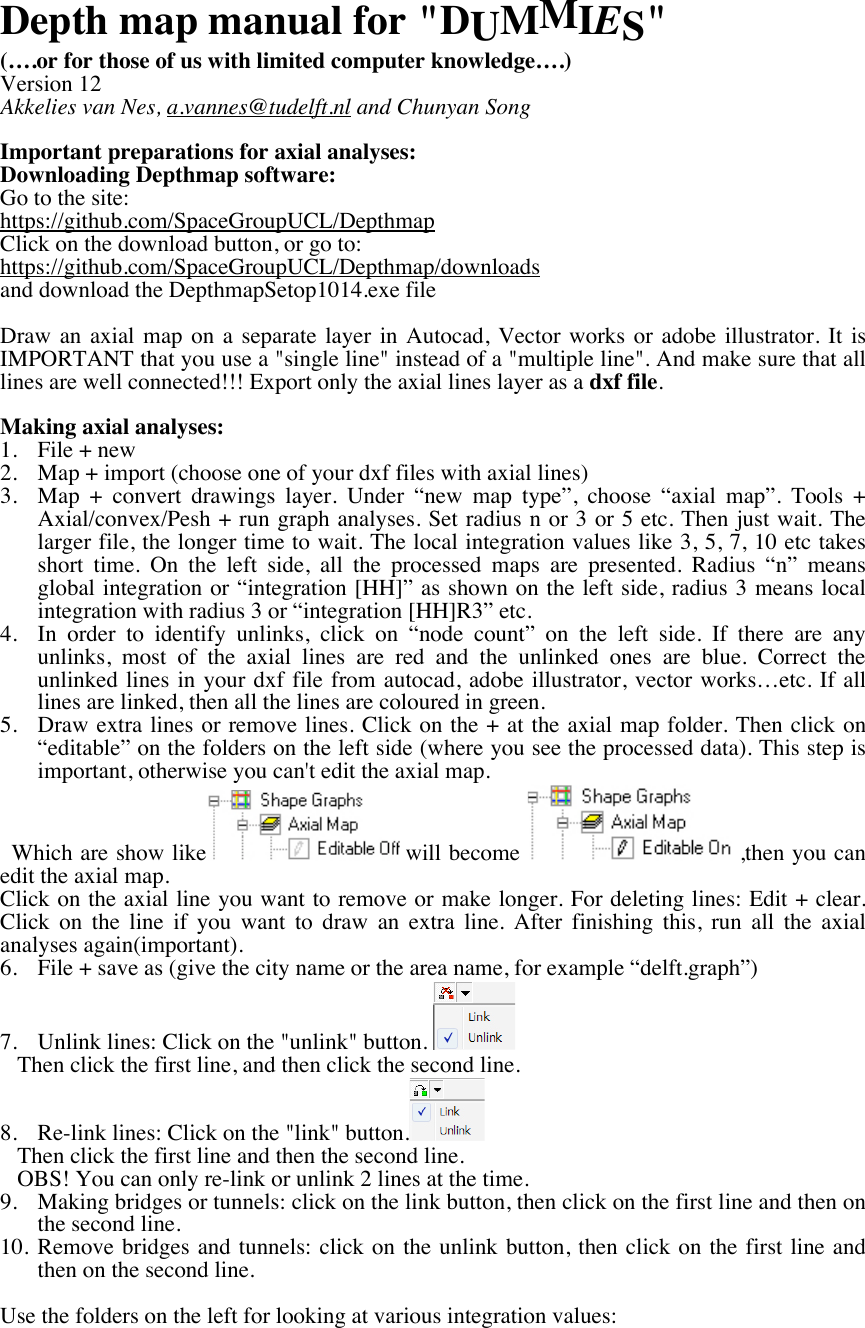 Depthmap Manual For Dummies v13