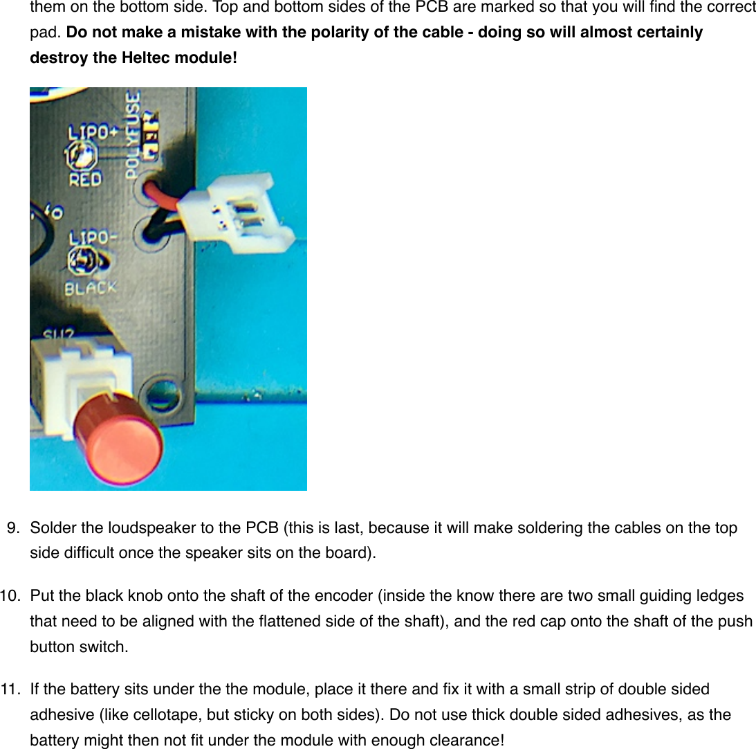 Page 5 of 11 - Detailed Assembly Instructions