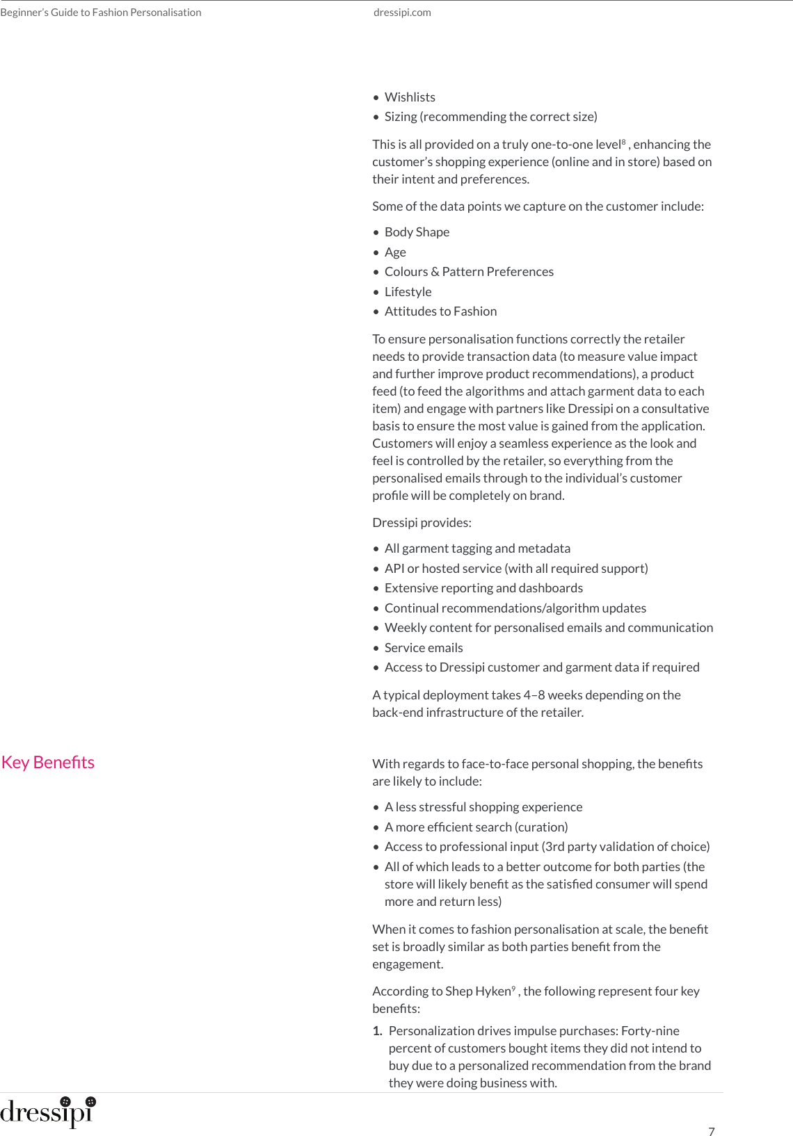 Page 7 of 10 - Dressipi-Whitepaper-Beginner's-Guide-To-Fashion-Personalisation