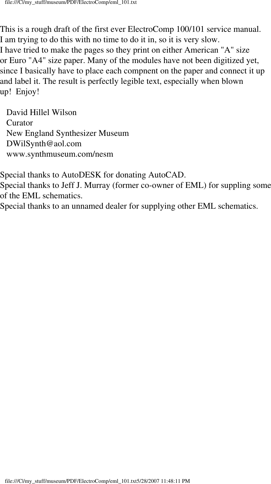 Page 1 of 6 - File EML 101 Schematic Re-Draw (  1 )