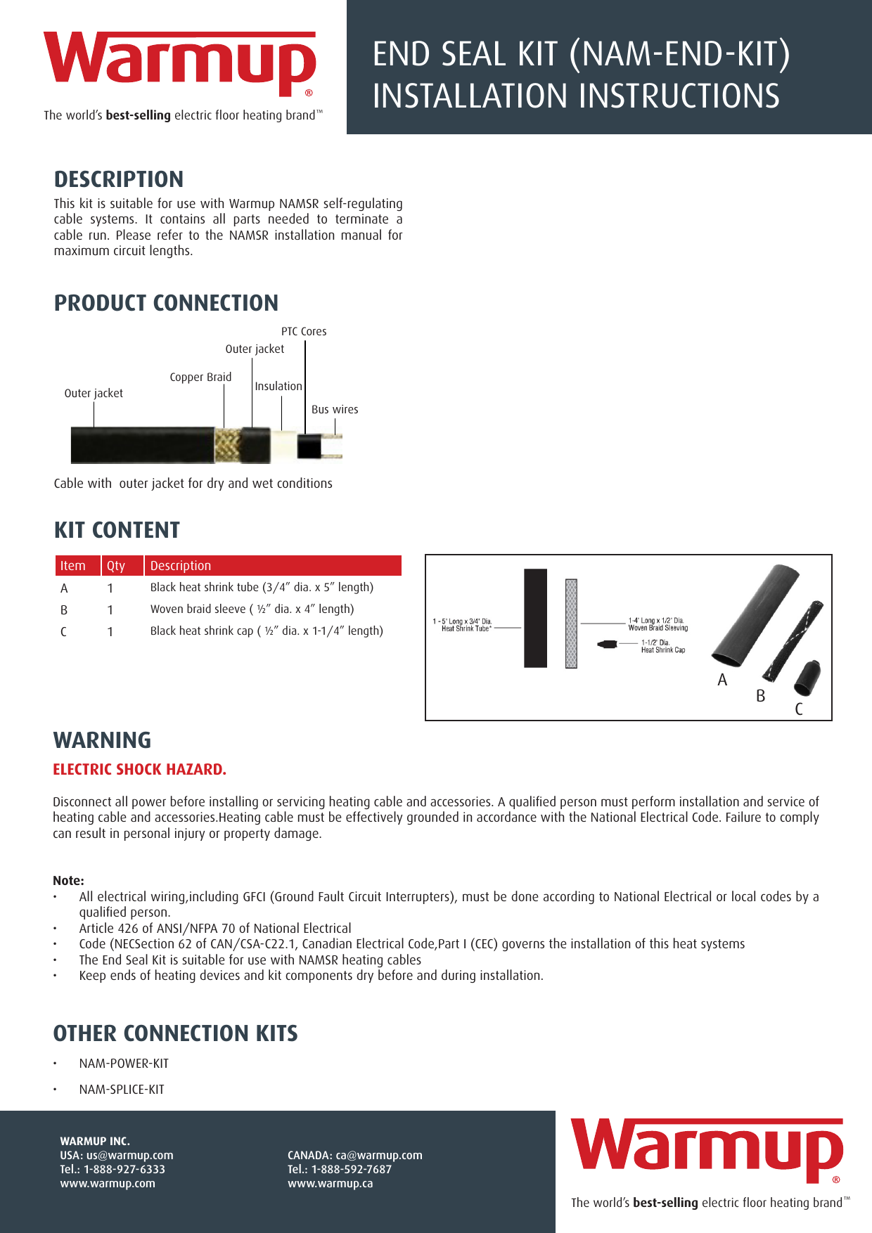Page 1 of 2 - END-SEAL-KIT-instructions