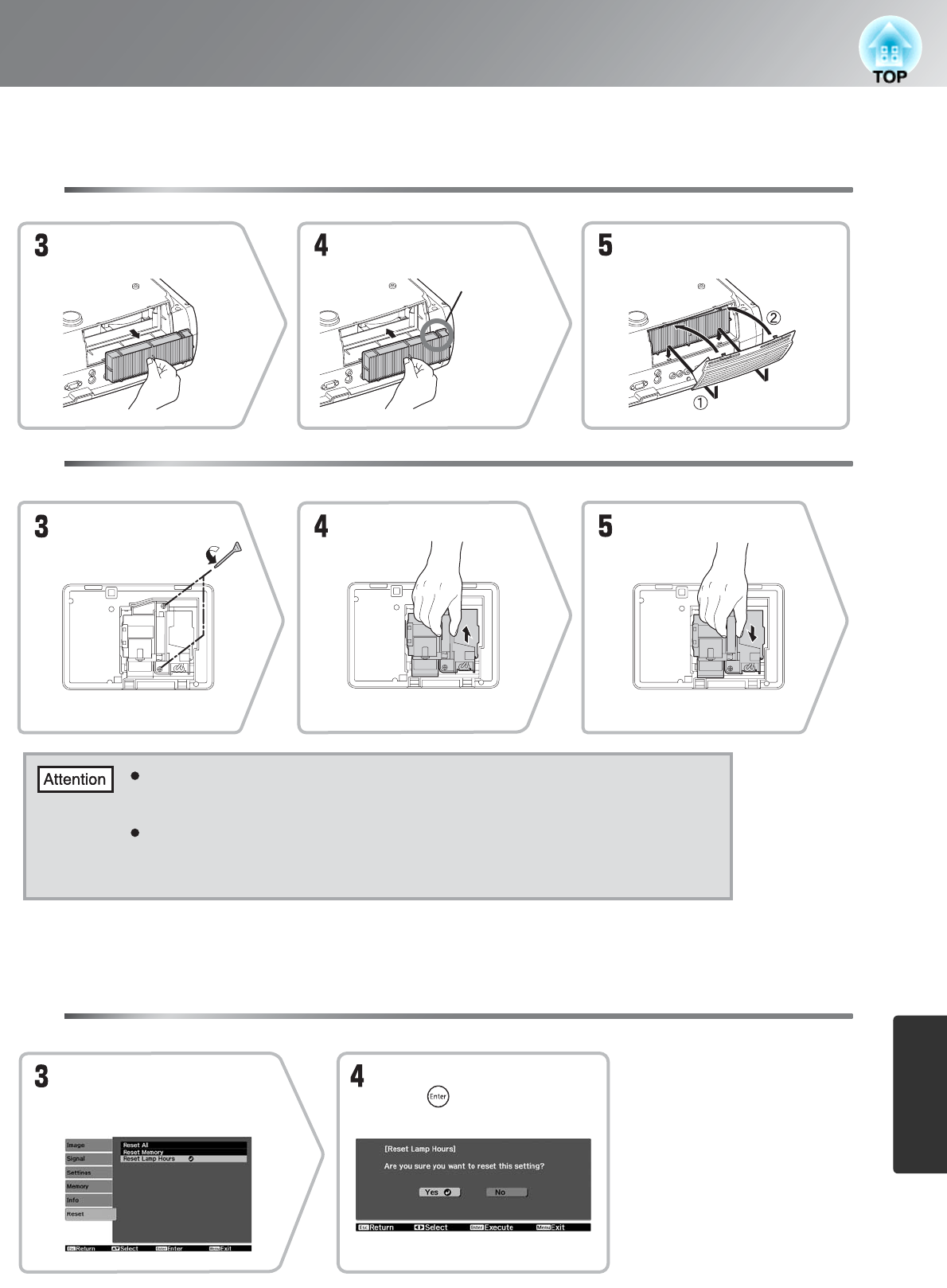 epson reset lamp hours