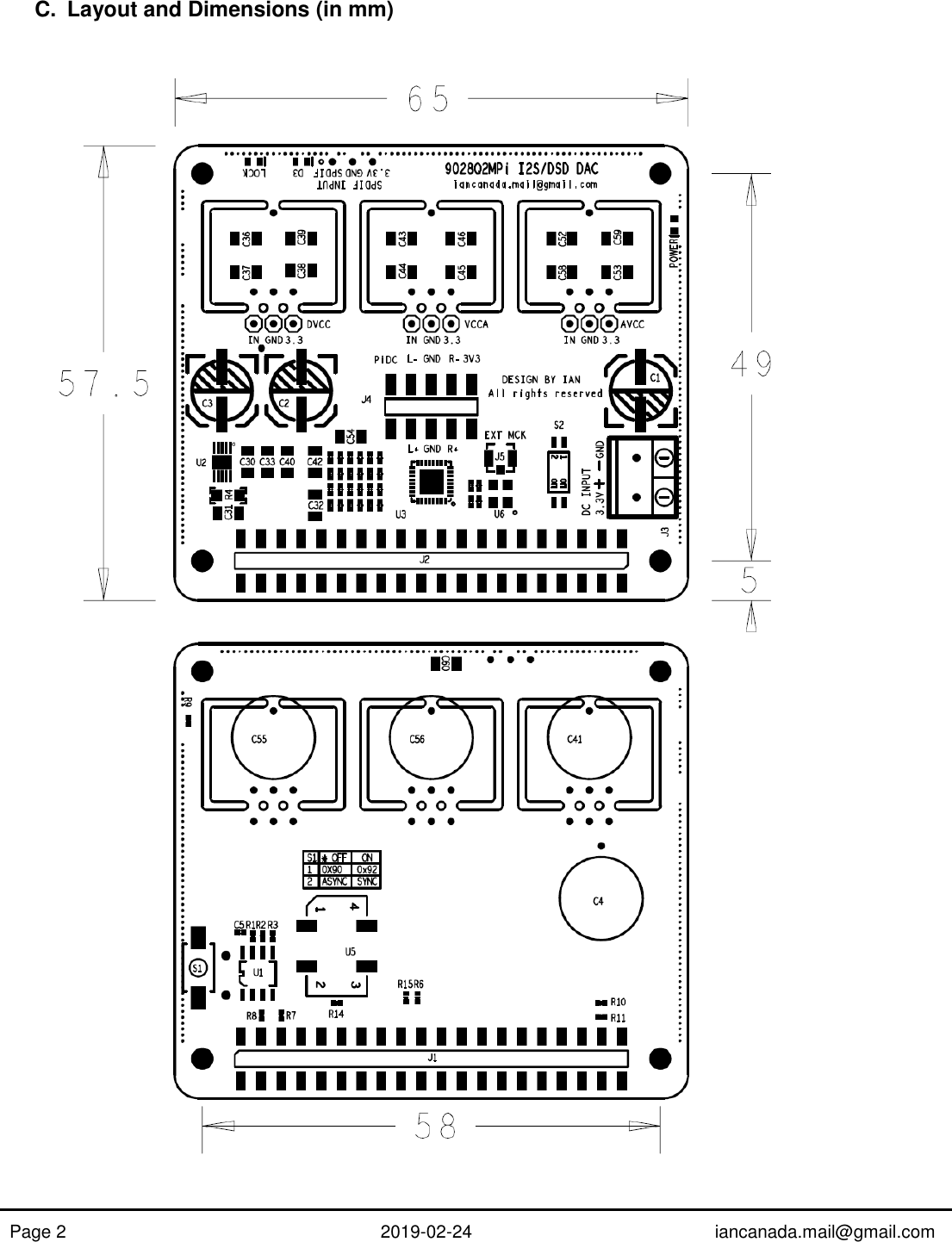 Page 2 of 10 - ES9028Q2MPi Manual Rev1