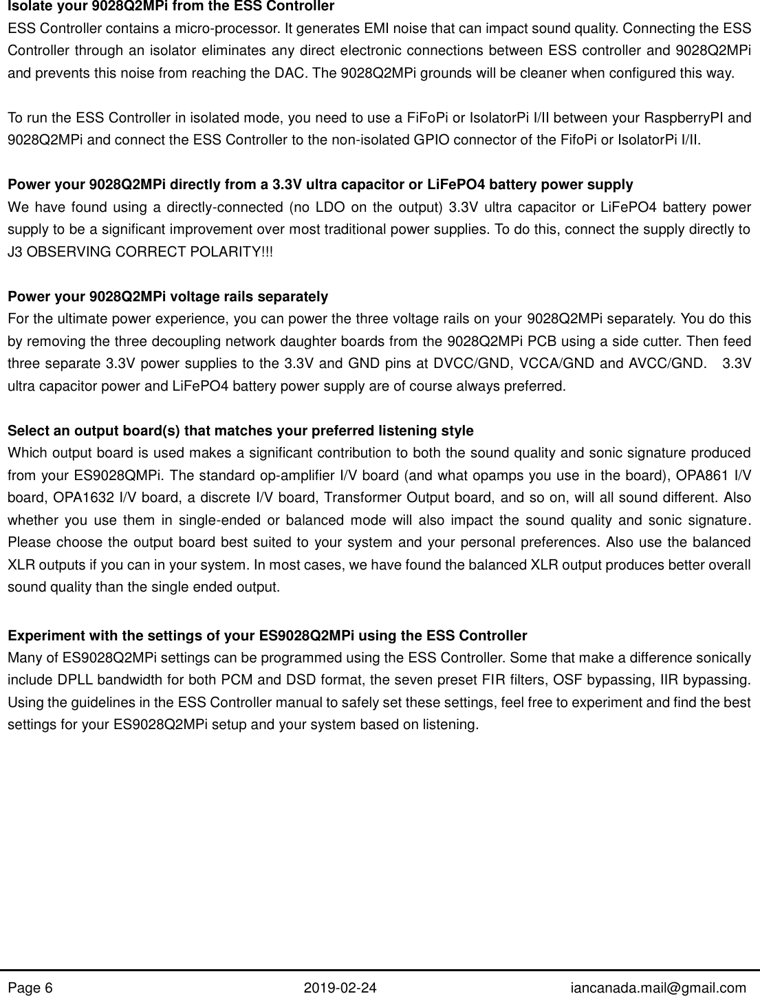 Page 6 of 10 - ES9028Q2MPi Manual Rev1