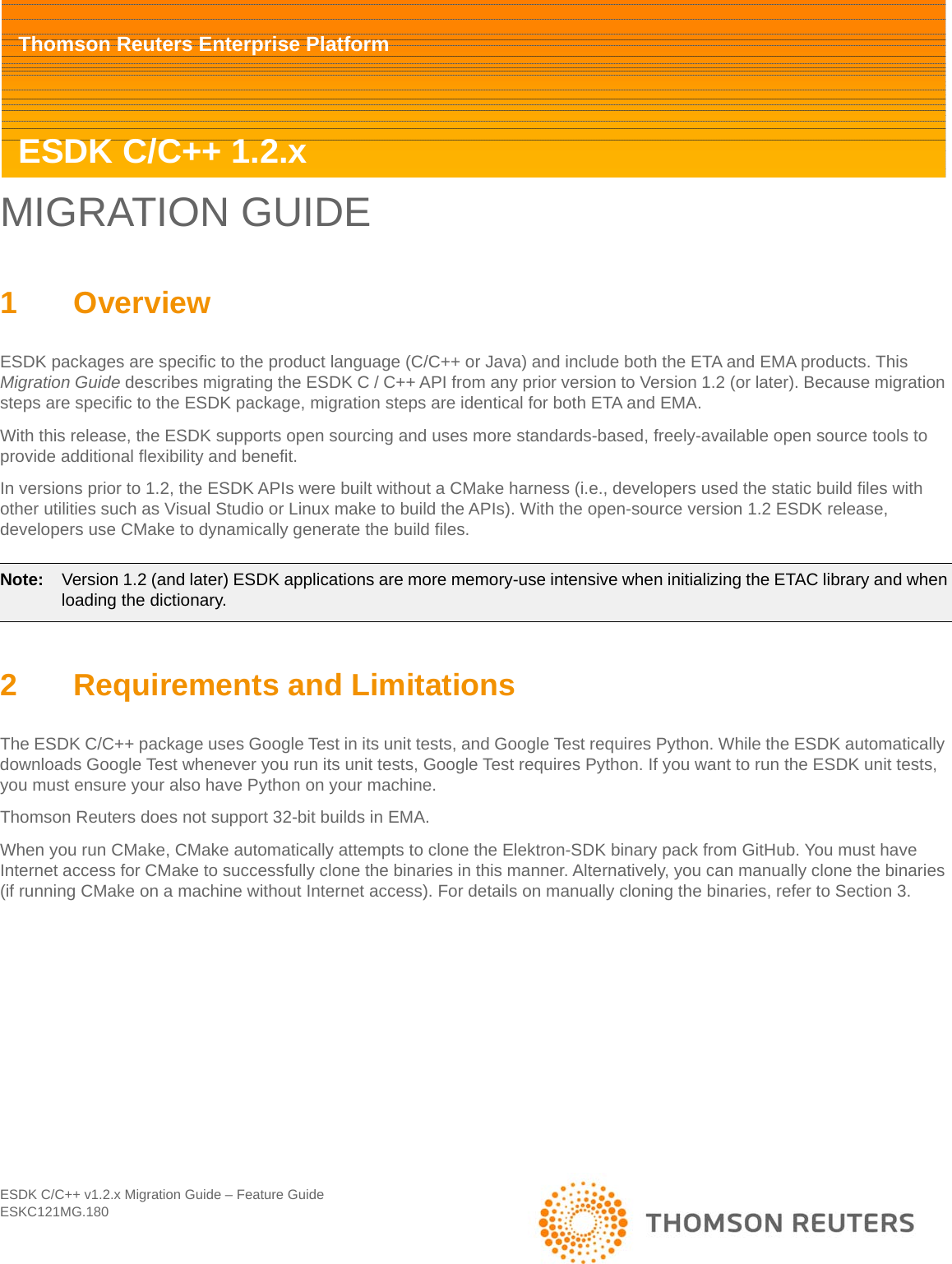 Page 2 of 10 - ESDK_C_Migration_Guide ESDK C Migration Guide
