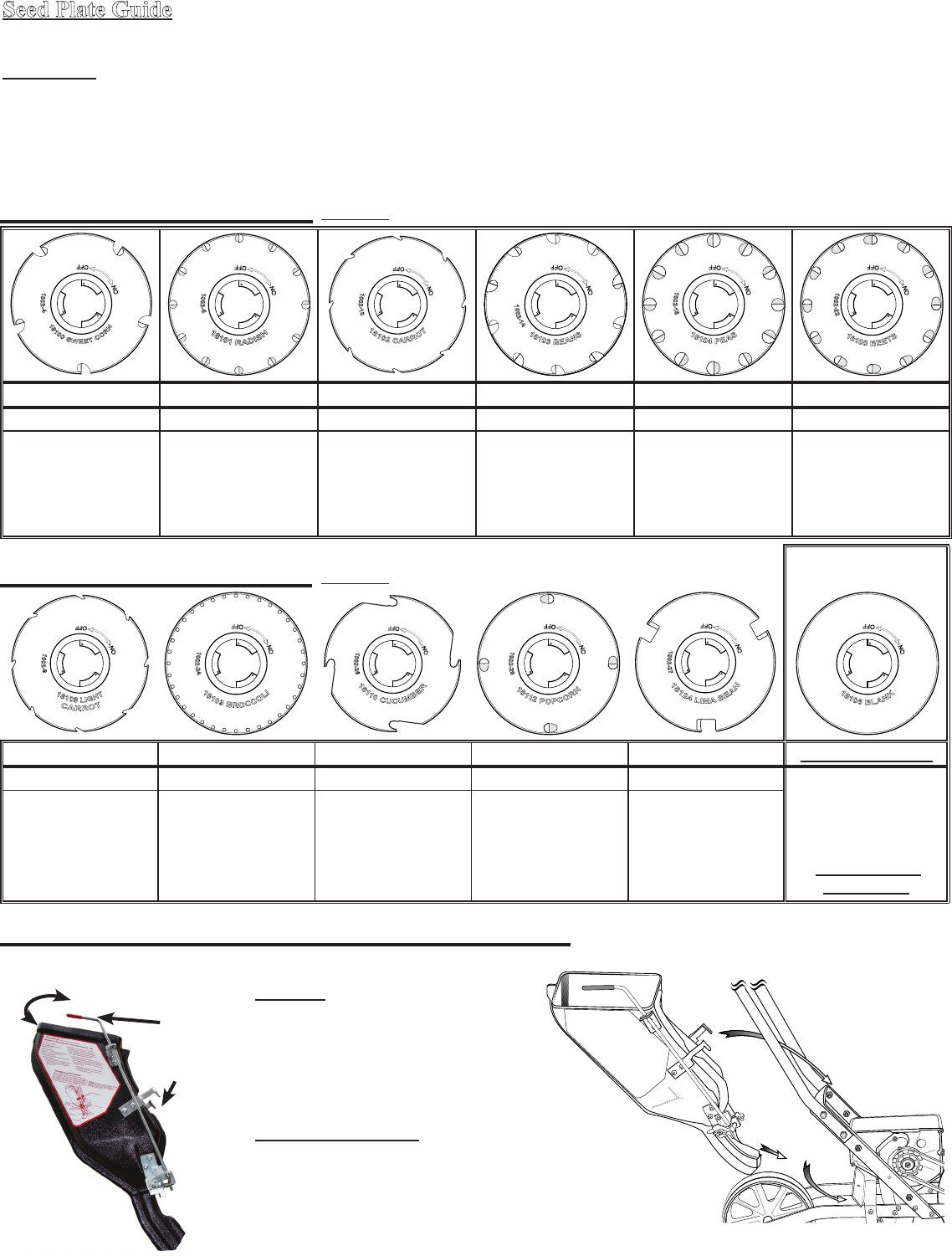 Earth Way Garbage Disposal Earthway 1001 b Garden Seeder 1001B Manual