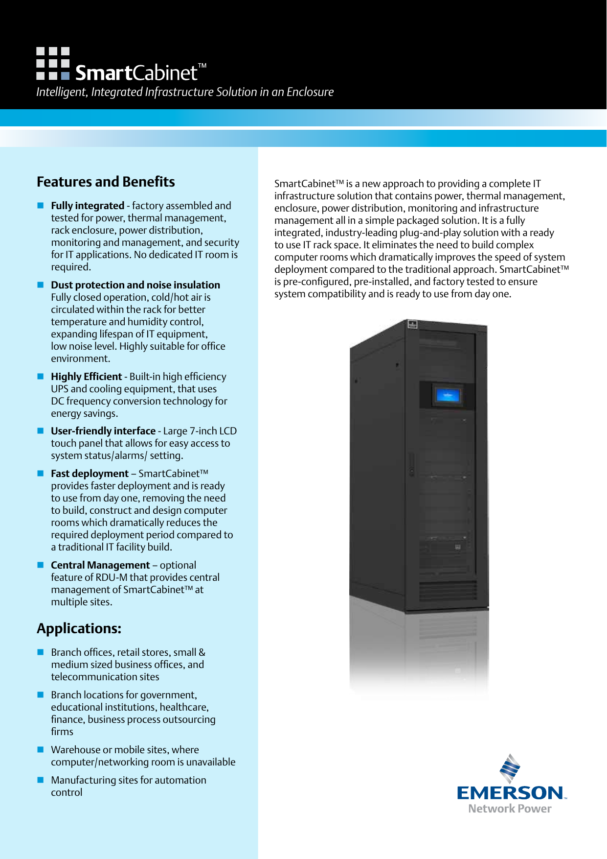 Page 1 of 4 - Emerson-Smart Cabinet-Solution-Brief