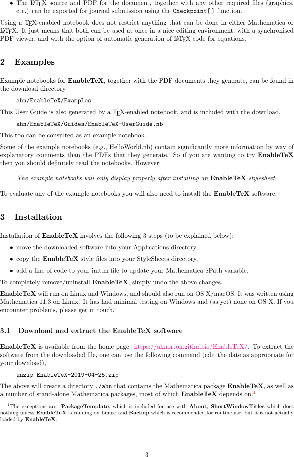 Page 3 of 11 - Enable Te X-User Guide