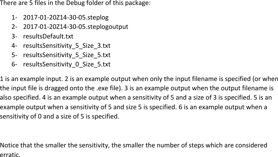 Page 3 of 3 - Erratic Step Identifier User Guide
