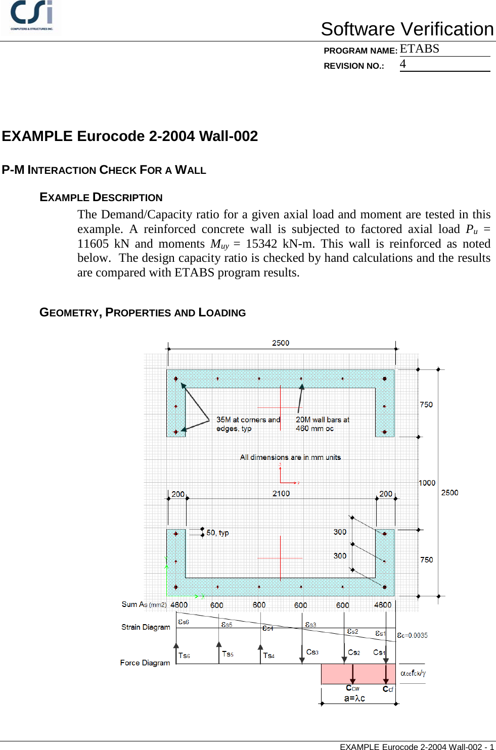 Page 1 of 5 - Contents Eurocode 2-2004 WALL-002