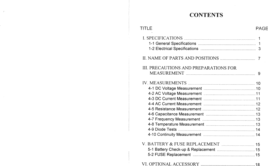 Page 2 of 12 - Extech 383273 DMM Instruction Manual