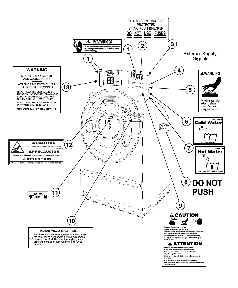 Washer Extractor Parts Manual UW60P3 F232166