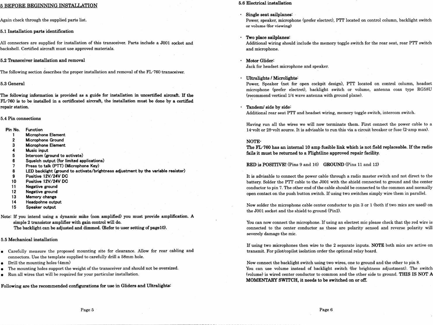 Page 4 of 9 - Full Page Fax Print FL-760 Manual
