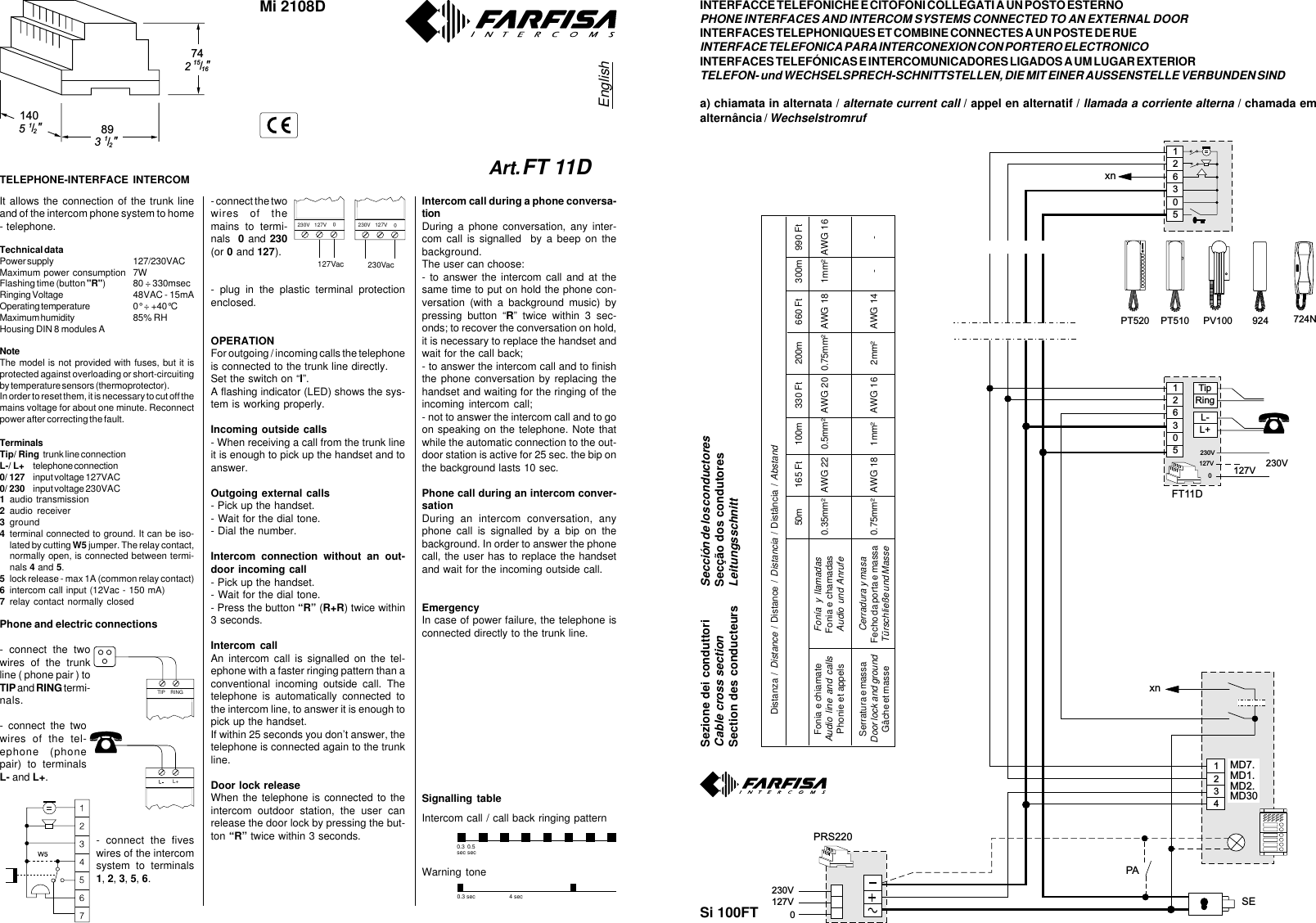 Page 2 of 4 - Mi2108da FT11D_MANUAL FT11D MANUAL