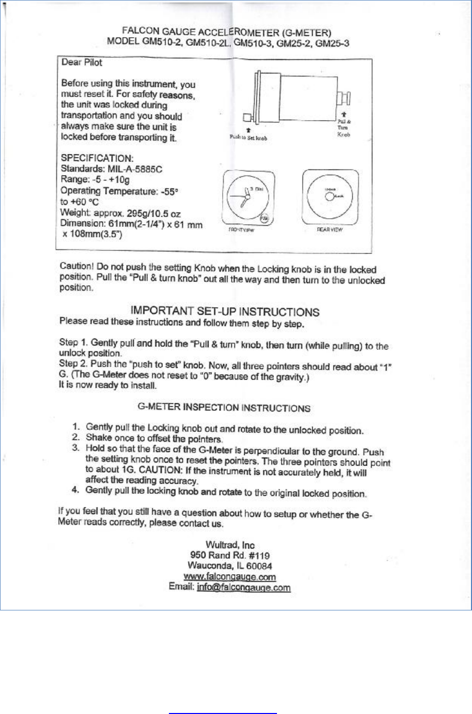 Falcon Gm510 G Meter Data Sheetsx Falcon Gm510 G Meter Data Sheets