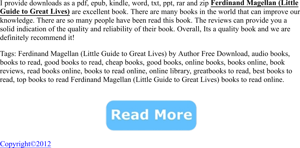 Page 2 of 2 - Ferdinand Magellan (Little Guide To Great Lives) - Isabel Thomas  Book Ferdinand-Magellan-Little-Guide-to-Great-Lives
