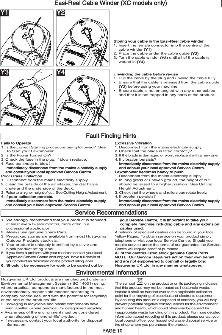 Page 11 of 12 - OM, Flymo, Multimo 340XC, 360, 360XC, 420, 420XC, 966957601, 966959299, 966959101, 966953899, 96  !! Flymo-12