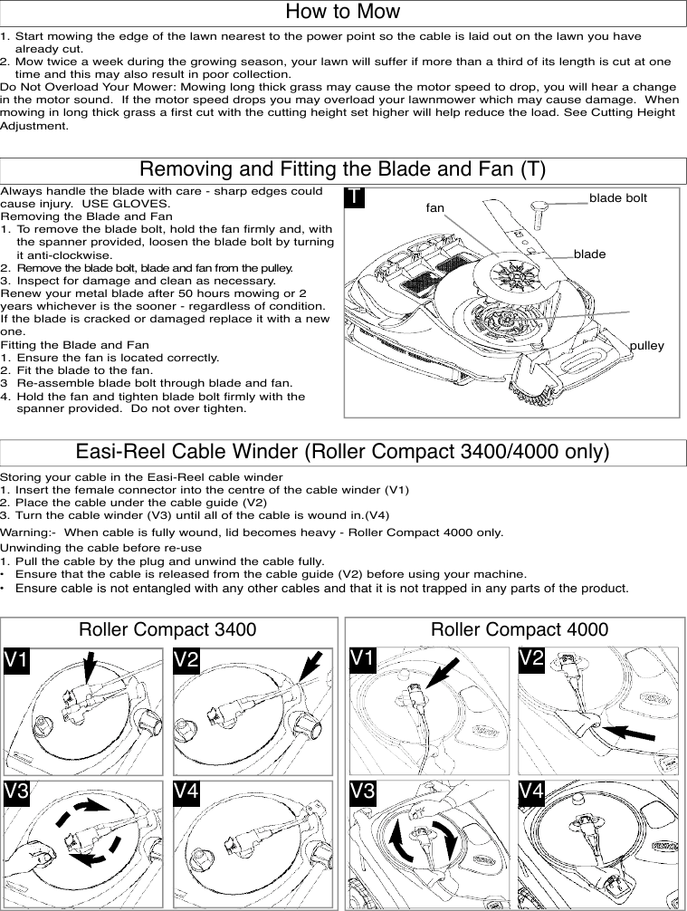 Page 6 of 9 - OM, Flymo, Roller Compact 3400/340/400/4000, 964440401, 964440601, 964340301, 964340401, 2006-07, Lawn Mower  !! Flymo-23