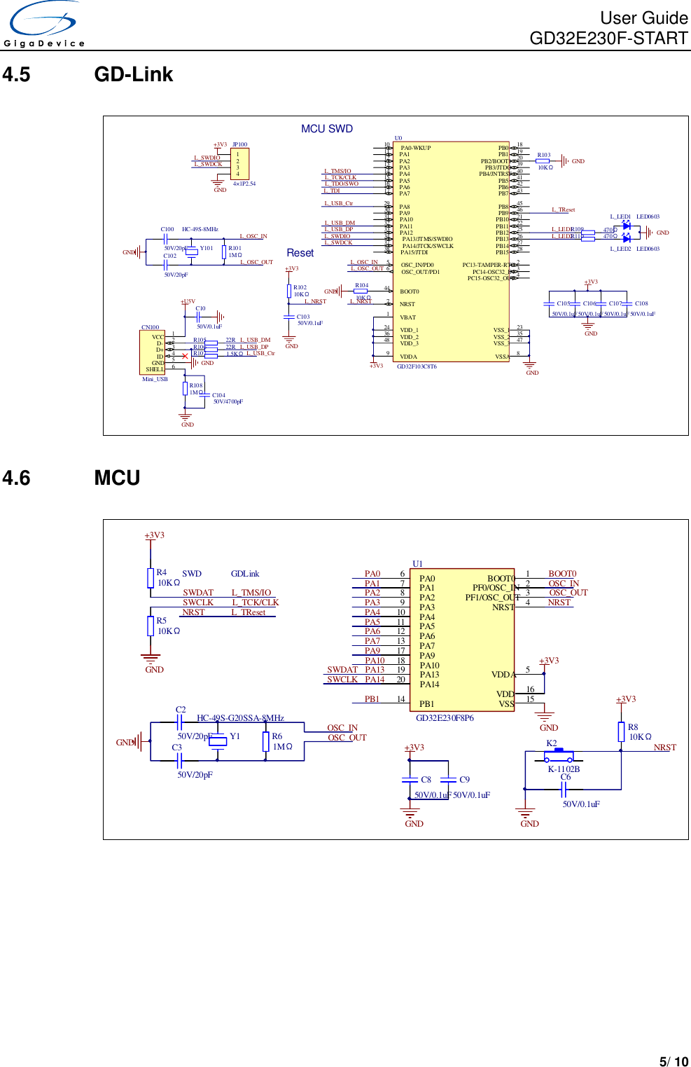 Page 6 of 11 - GD32E230F-START User Guide V1.0