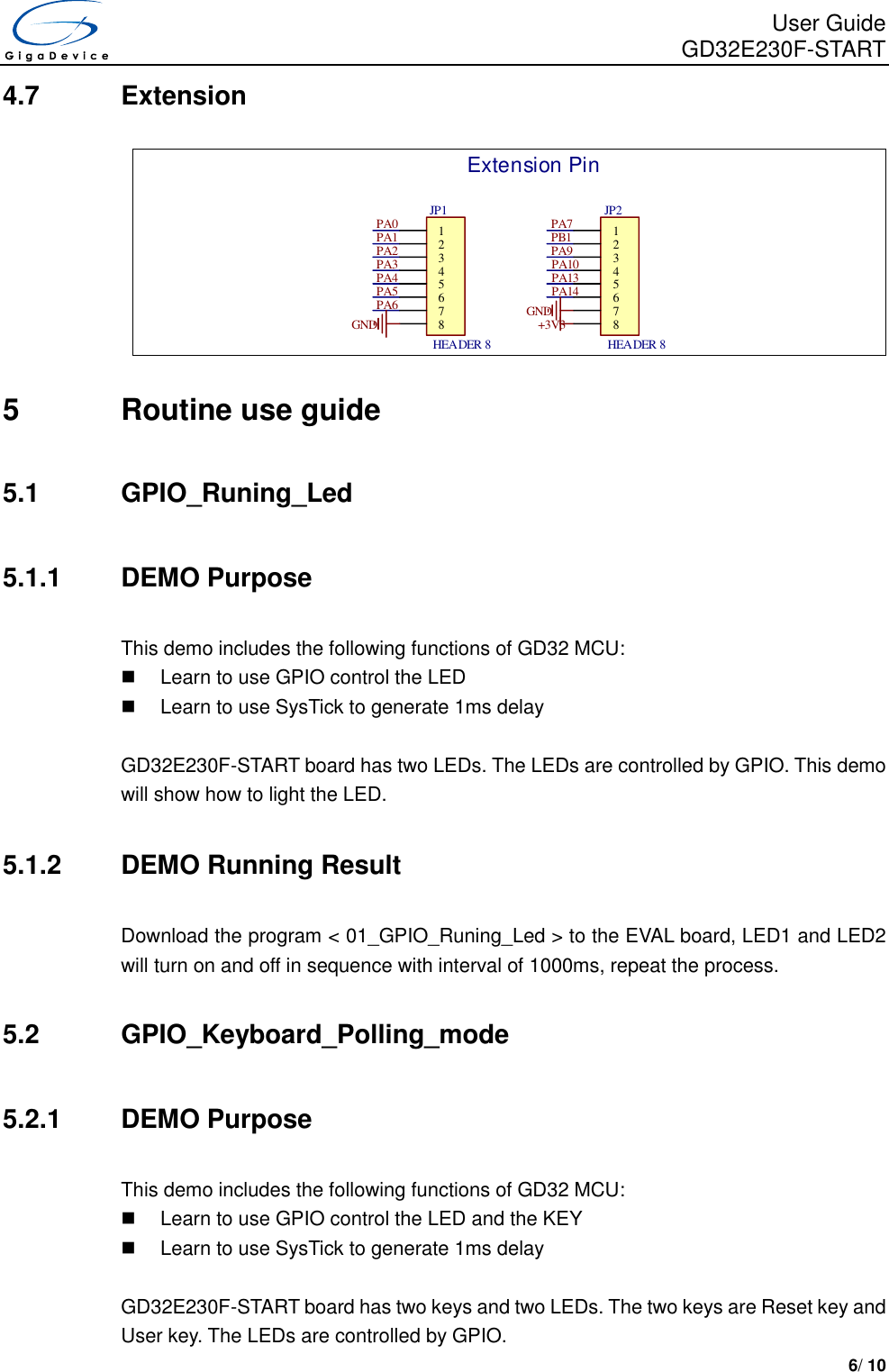 Page 7 of 11 - GD32E230F-START User Guide V1.0
