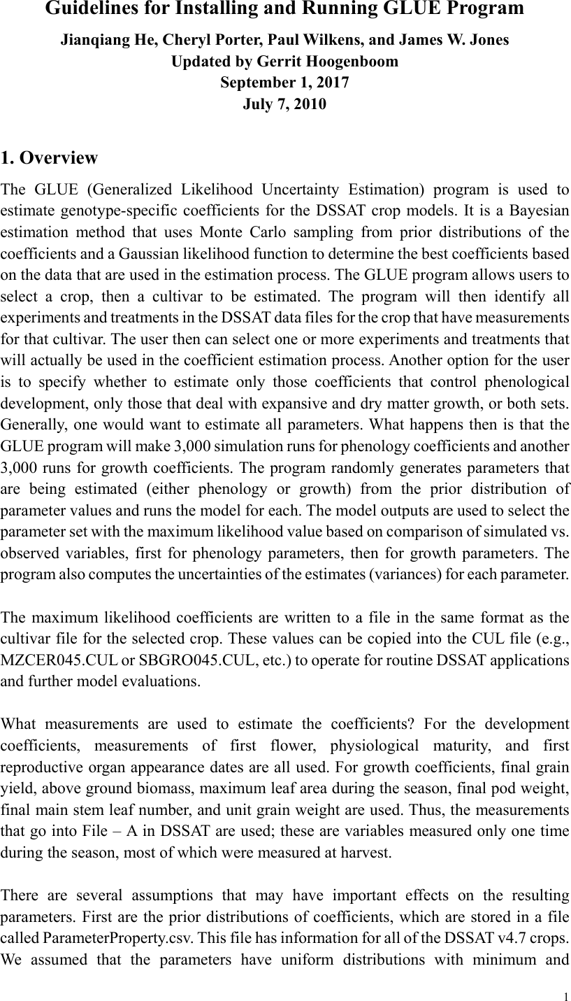 Page 1 of 10 - Glue Users Guide Version 4.7