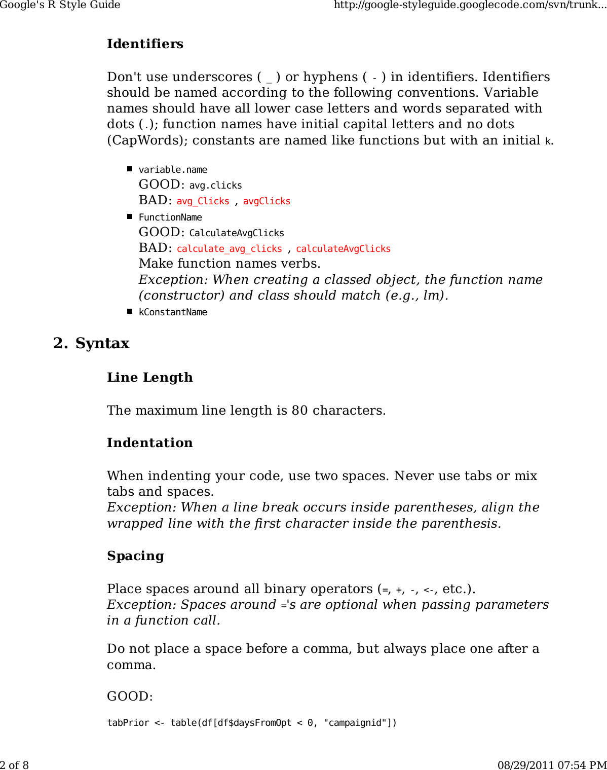 Page 2 of 8 - Google's R Style Guide