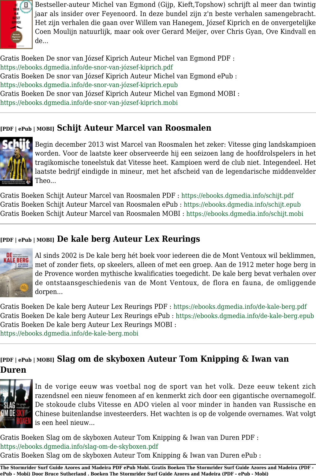 Page 10 of 11 - Gratis Boeken The Stormrider Surf Guide Azores And Madeira Van Bruce Sutherland(PDF - EPub Mobi) (PDF E Pub Door Suther