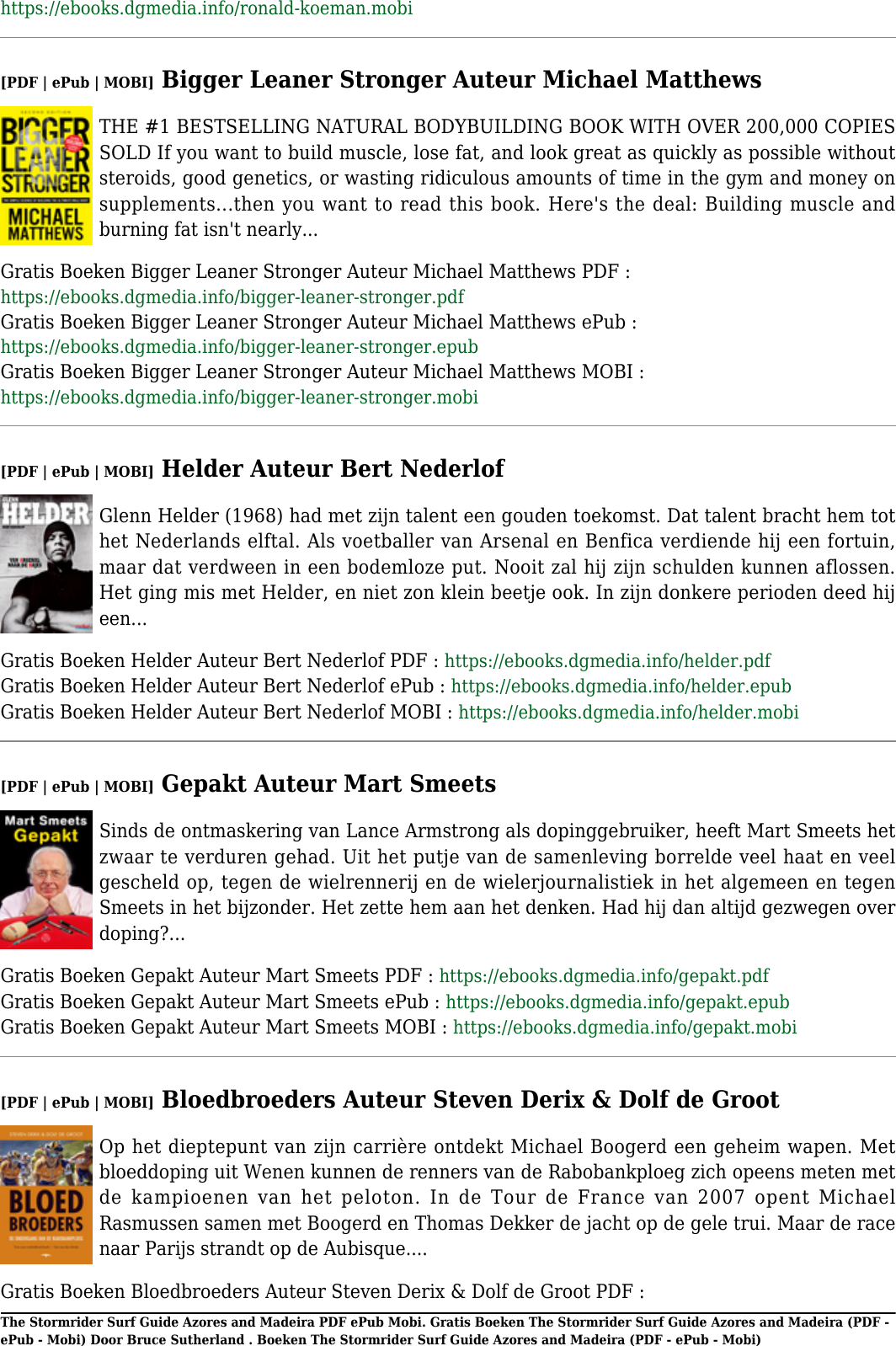 Page 7 of 11 - Gratis Boeken The Stormrider Surf Guide Azores And Madeira Van Bruce Sutherland(PDF - EPub Mobi) (PDF E Pub Door Suther