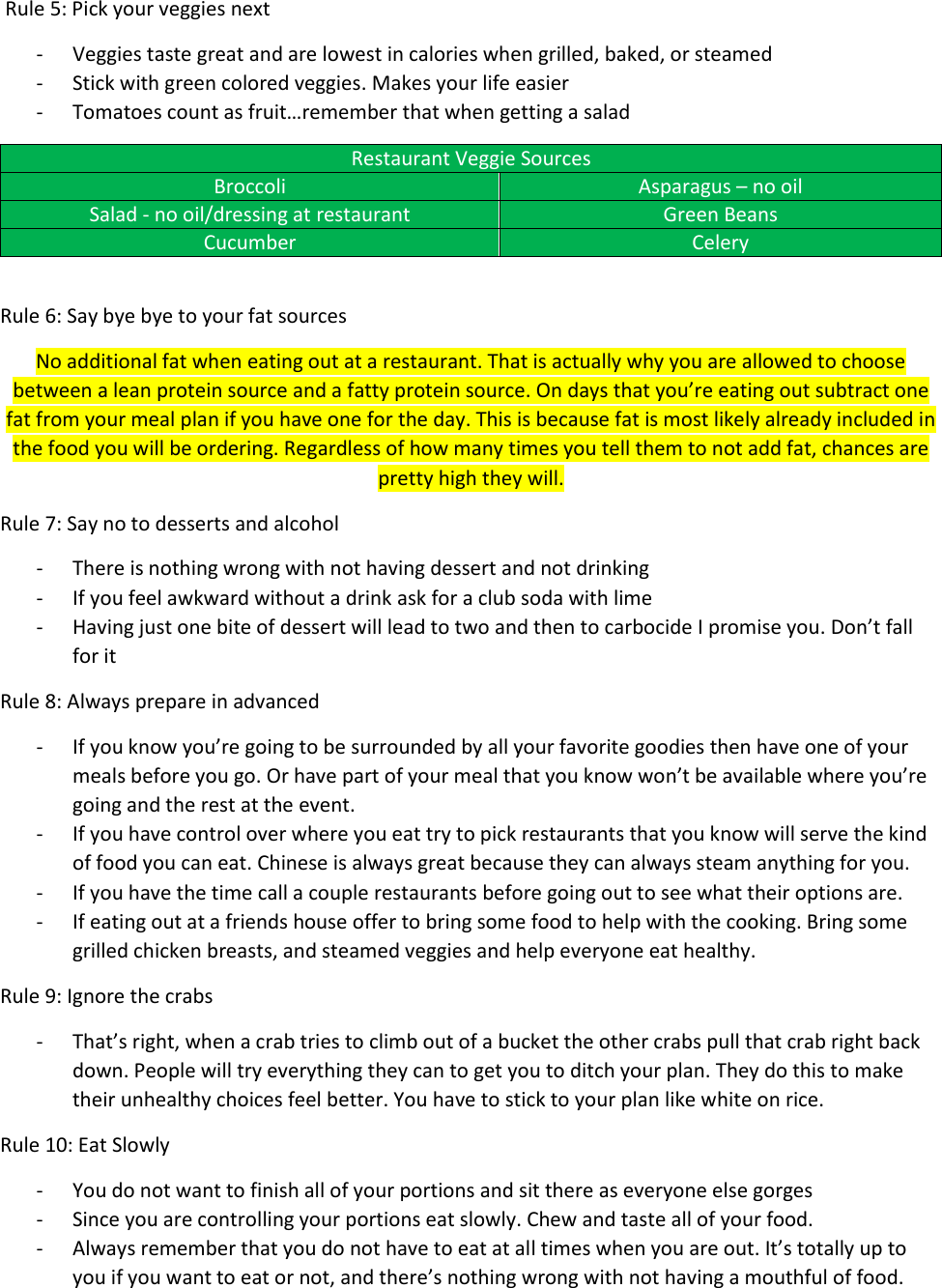 Page 2 of 2 - Gravity Transformation Eating Out Guide